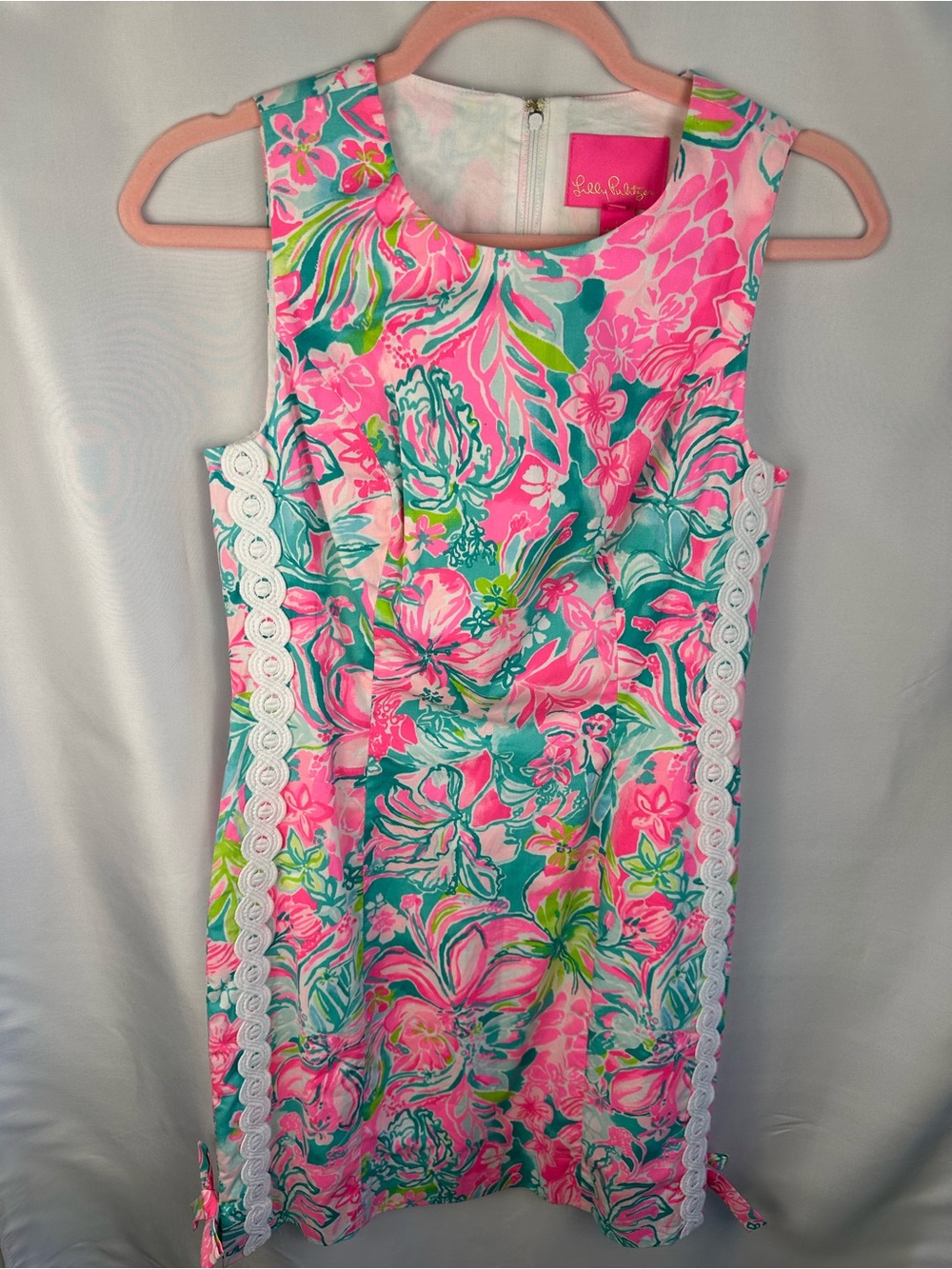 Lilly Pulitzer Mila stretch shift, multi, size 0, NWT,002459991F5